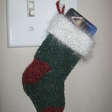 Garter Stocking Gift Card Holder