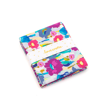 LoveCrafts Painterly Blooms Fat Quarter Bundle - Spring Bundle