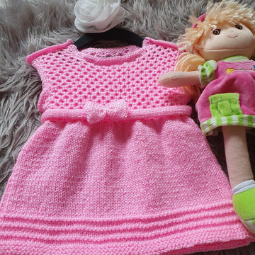 Pink honeycomb dress