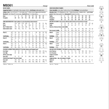 McCall's Misses' Dress M8361 - Sewing Pattern