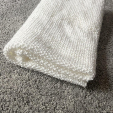 Easy Moss stitch baby blanket