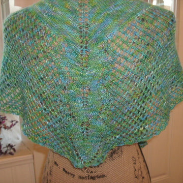 Painted Leaf Butterfly Shawl