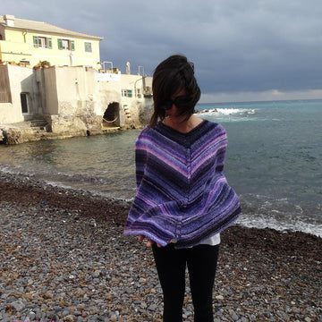 Mix di colori per un poncho