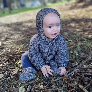 Mason Baby Hoodie and Booties Set