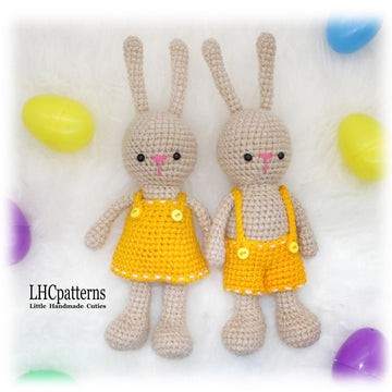Yellow Easter Bunnies Crochet Pattern