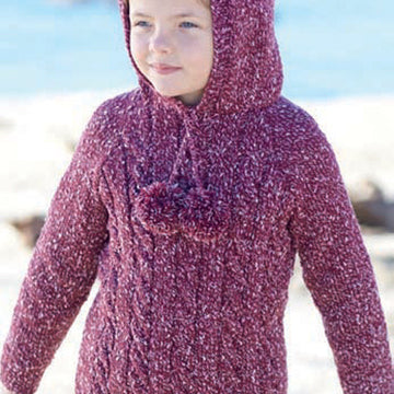Hooded Sweater in Sirdar Snuggly Tiny Tots DK - 4498 - Downloadable PDF