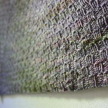 Cheques Shawlette / Kerchief Triangle Scarf