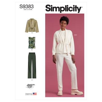 Simplicity Misses' Jacket, Knit Top and Pants S9383 - Sewing Pattern
