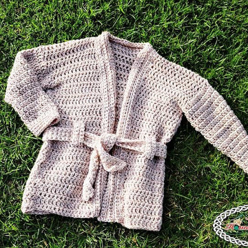 Chunky Belted Crochet Cardigan