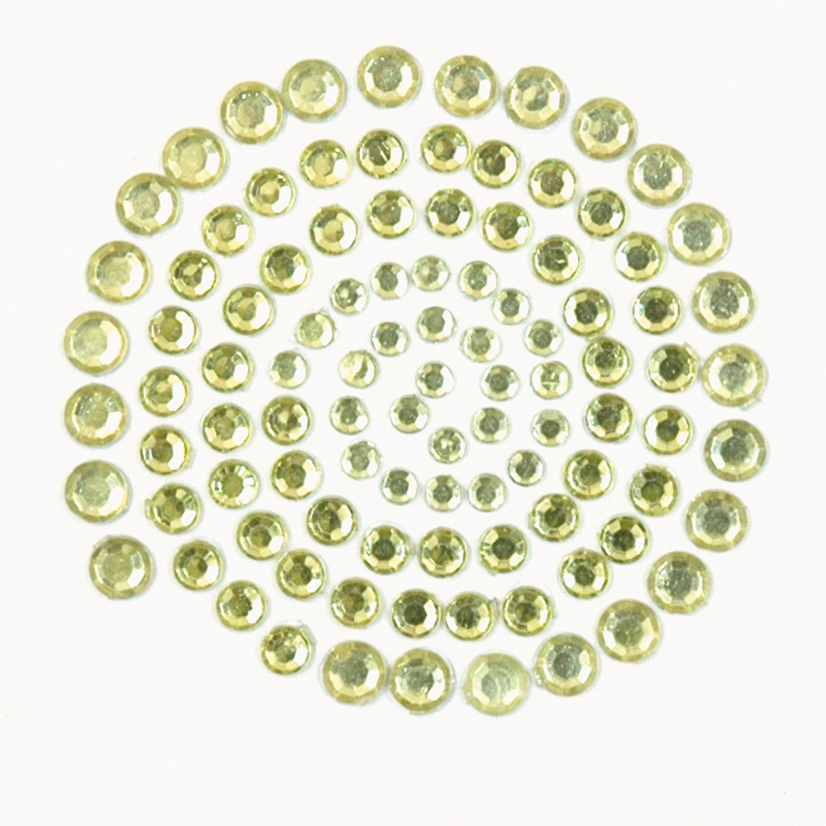 Kaisercraft Adhesive Rhinestones 100/Pkg - Yellow & Green