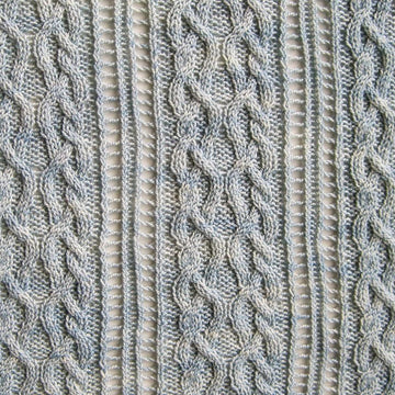 Lake Meade Cable Lace Shawl