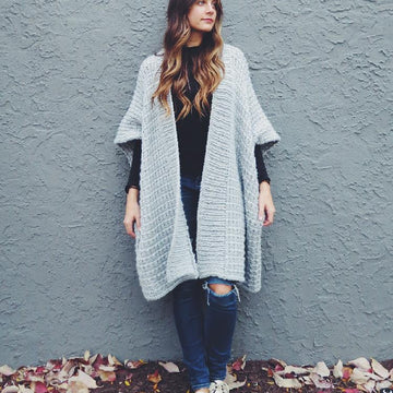 Cloaked in Clouds Poncho