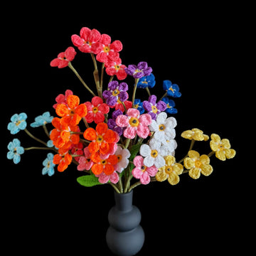 Crochet Forget me not flowers