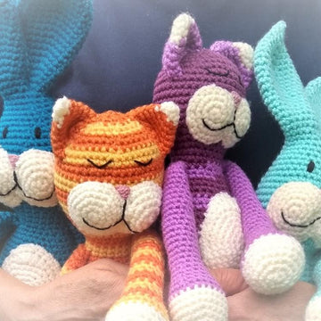 Big Floppy Bunny and Cat