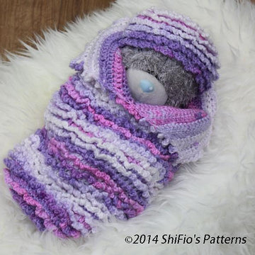 Crochet Pattern doll ruffled cocoon #164