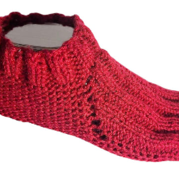 Slippers in Circular Needles Knitting Pattern