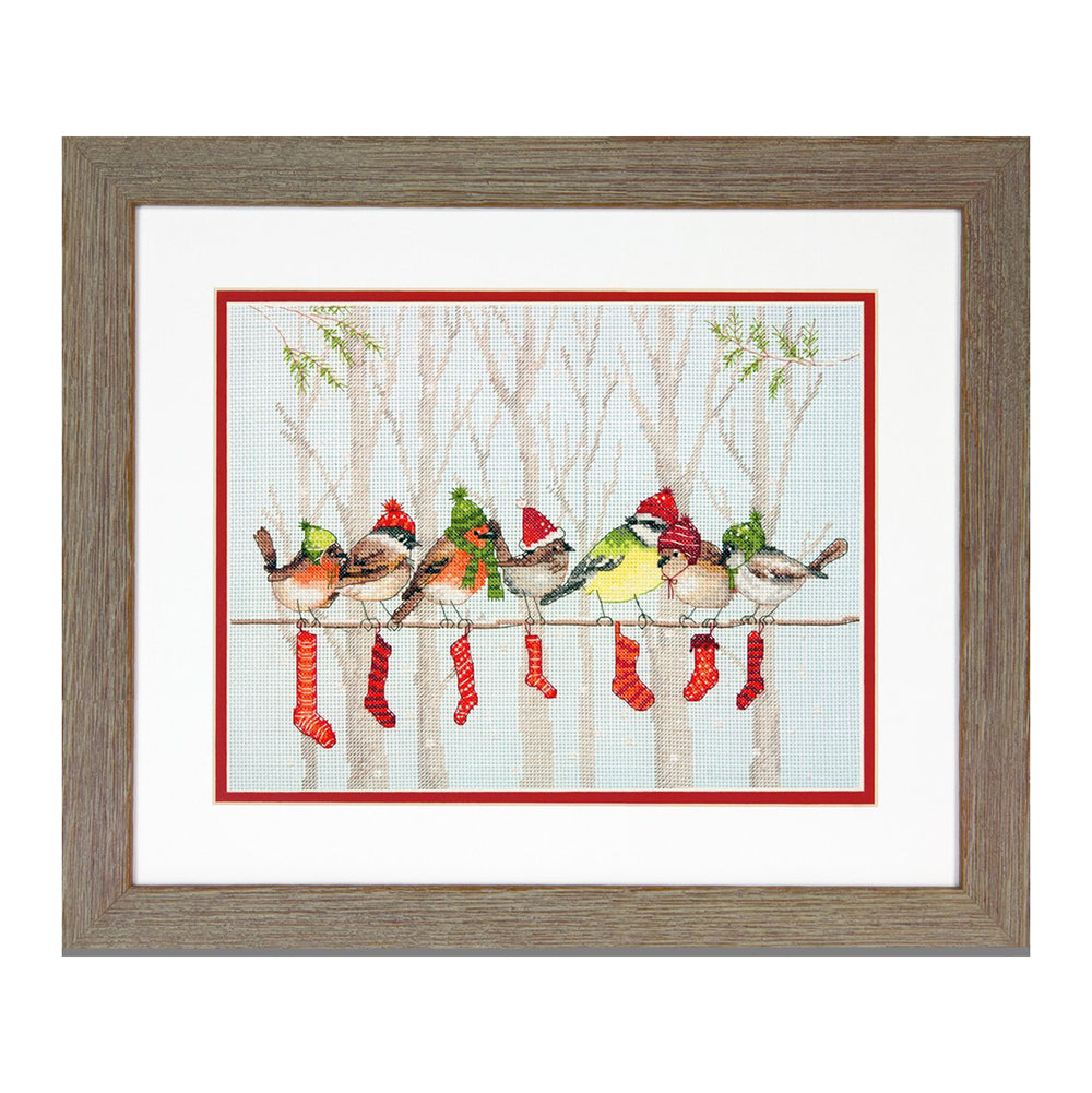 Dimensions Winter Gathering Cross Stitch Kit