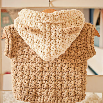 Super Bulky Hooded Vest