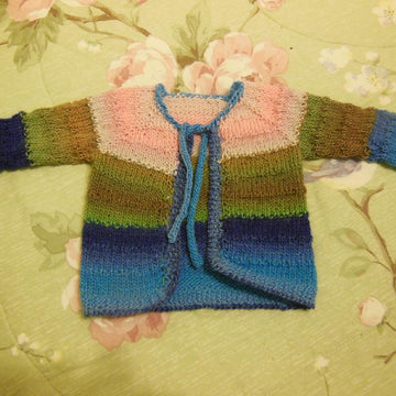 Tulips, A Colorful Cardigan for Baby