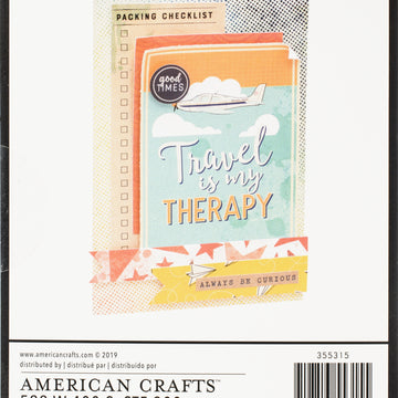 American Crafts Double-Sided Paper Pad 6"X8" 24/Pkg - Vicki Boutin Let's Wander