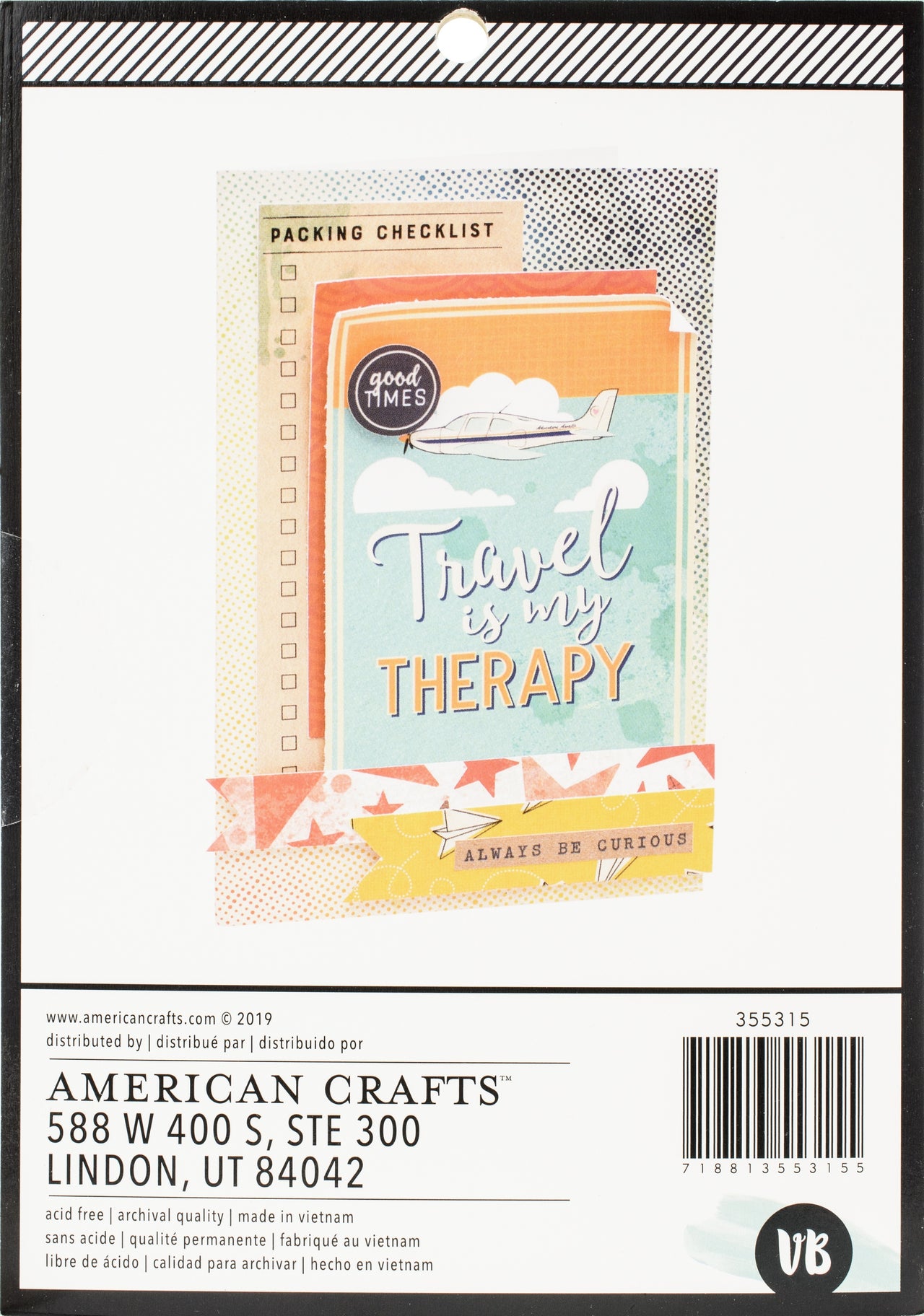 American Crafts Double-Sided Paper Pad 6"X8" 24/Pkg - Vicki Boutin Let's Wander