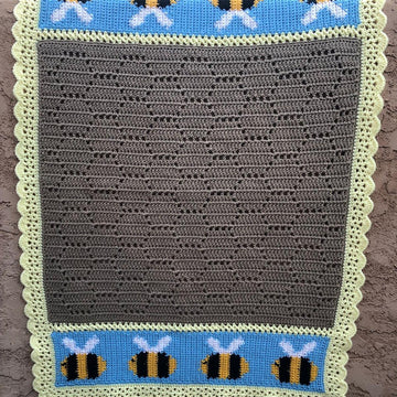 Waggle Dance Bee Blanket