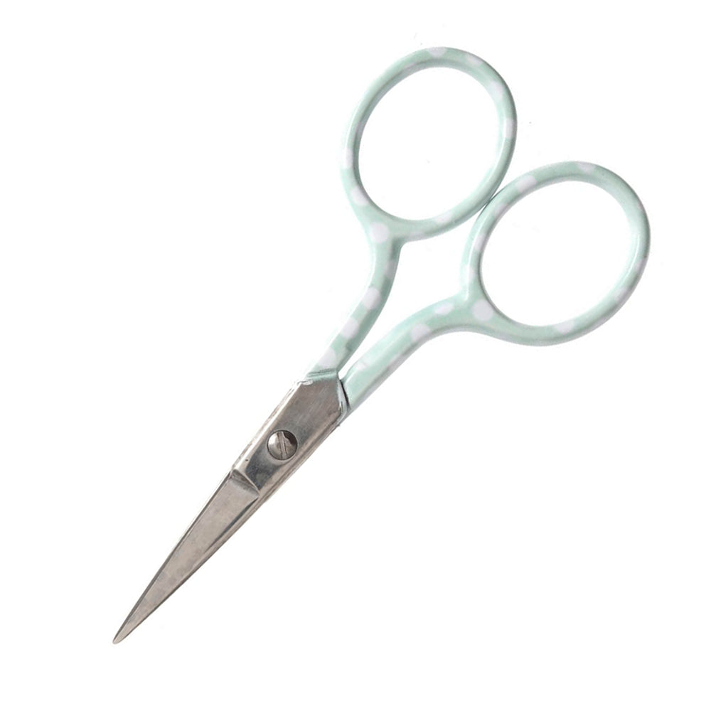 Hemline Scissors: Polka Dot: Blue - 9cm