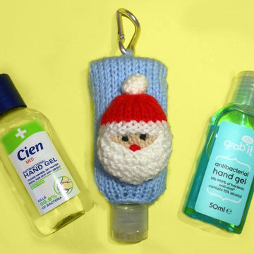 Christmas Santa Face Sanitizer Bottle Cover
