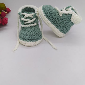 Work Boots Baby Booties