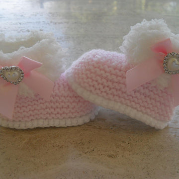 Baby Bows Hat And Booties
