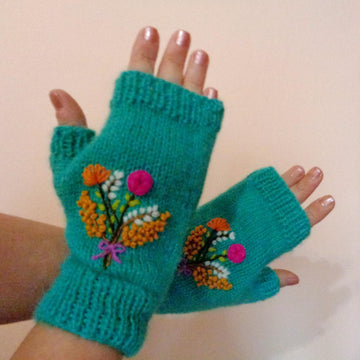 Wildflowers Mittens Gloves
