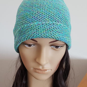 Tammy - 4ply garter stitch beanie