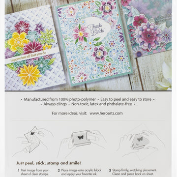 Hero Arts Clear Stamps 4"X6" - Flower Bouquet Pieces