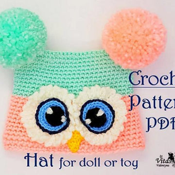 Hat Owl for doll