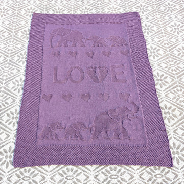 Baby blanket "Elephant Love"