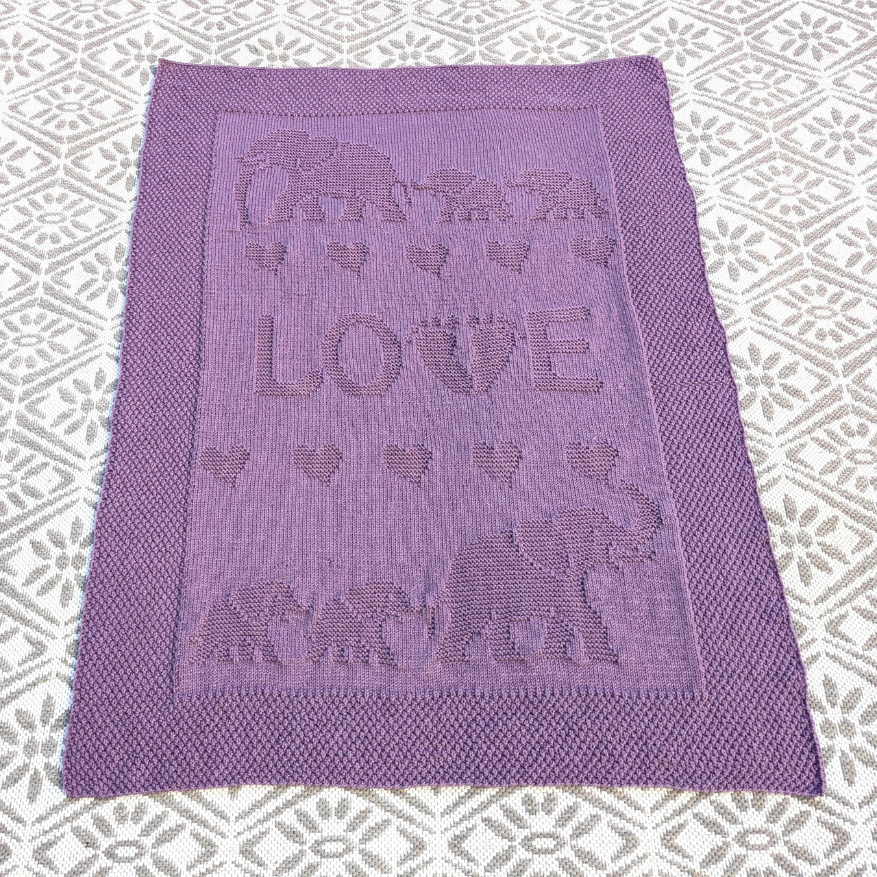 Baby blanket "Elephant Love"