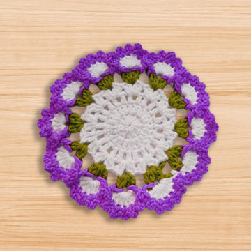 Crochet Round Coaster Pattern PDF + Video Tutorial