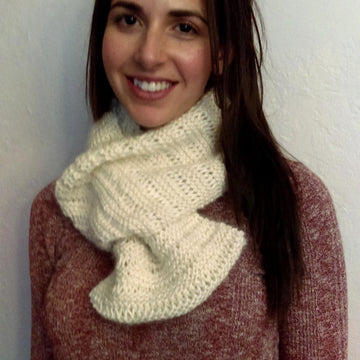 Marshmallow Infinity Scarf