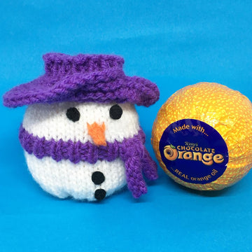 Snowman Smartie bags, chocolate orange, F.Rocher