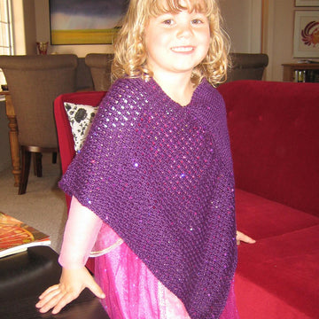 Princess Poncho - Tunisian Crochet