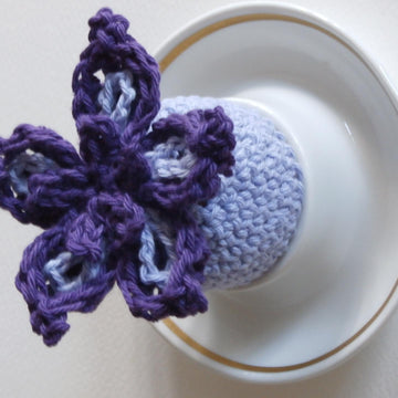 Periwinkle Crochet Egg Cosy