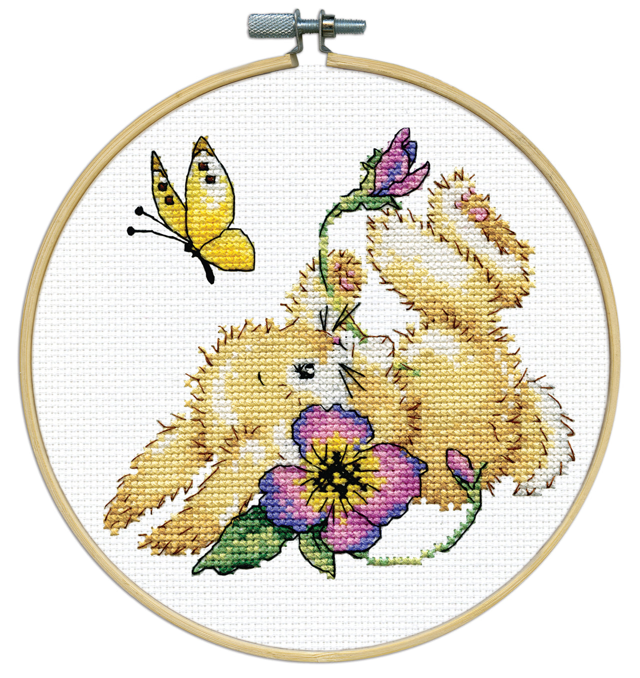 Design Works Bunny Cross Stitch Kit - 8in Round