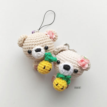 Cubbie the Baby Bear and Pineapple Crochet Pattern
