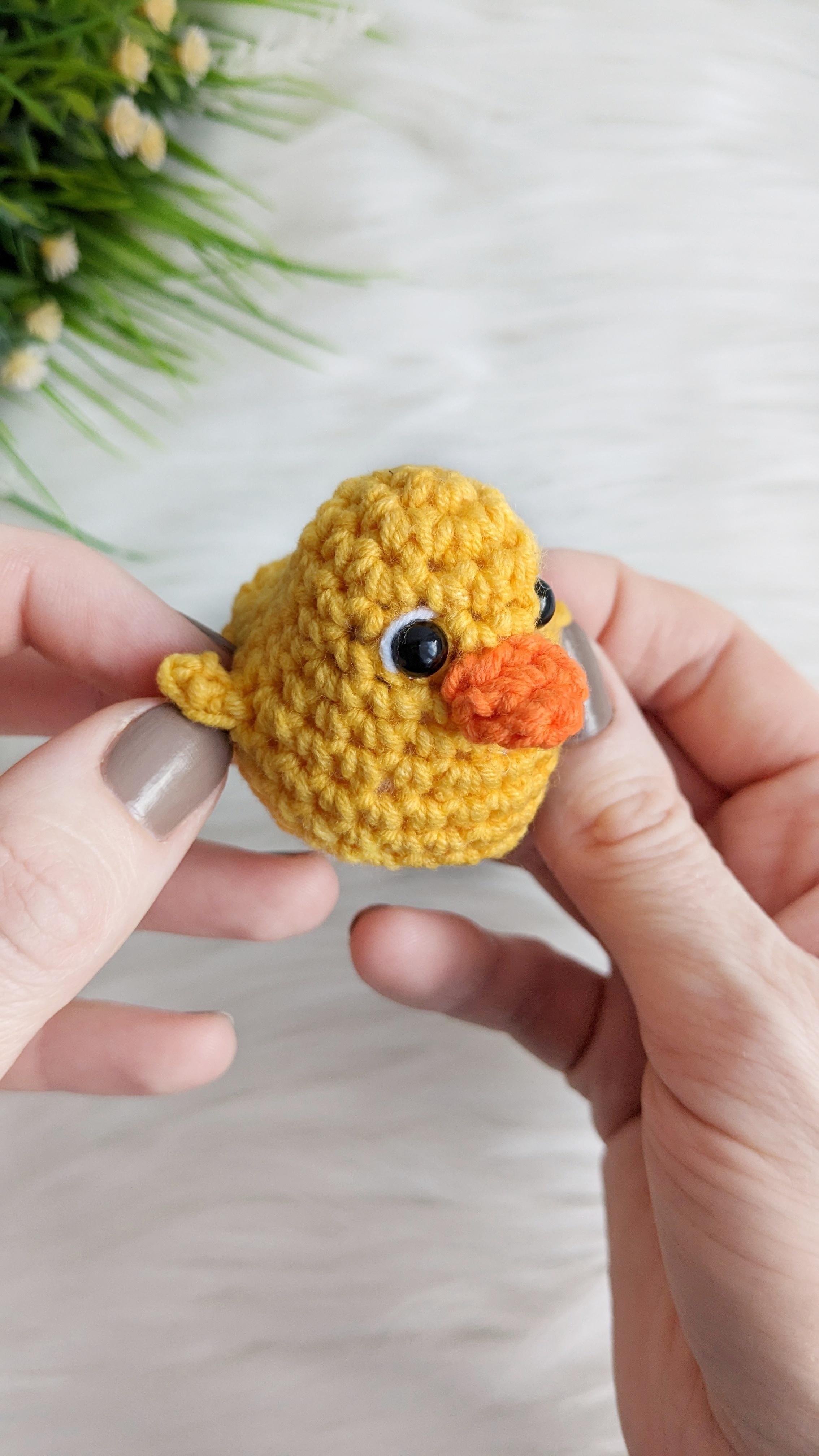 Crochet duck pattern, amigurumi rubber duck easy crochet pattern
