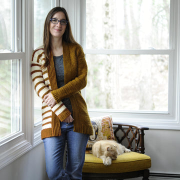 Stripe Blocked Cardigan