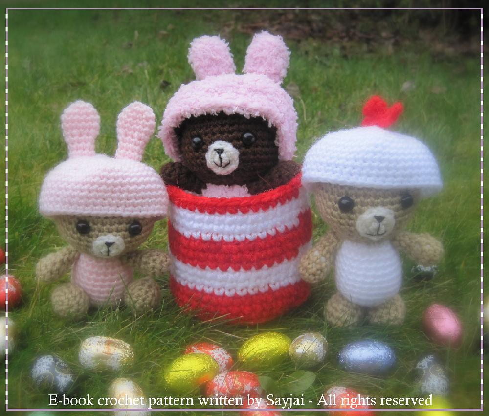 Easter Bears - PDF Amigurumi crochet pattern