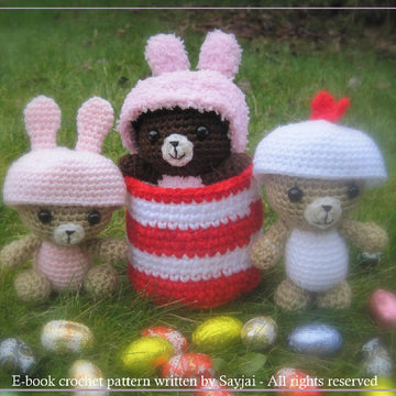 Easter Bears - PDF Amigurumi crochet pattern