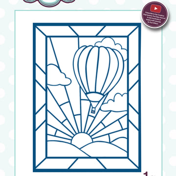 Creative Expressions Craft Dies By Sue Wilson - Stained Glass-Hot Air Balloon