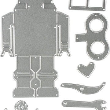 Sizzix Thinlits Dies By Georgie Evans - 50s Robot