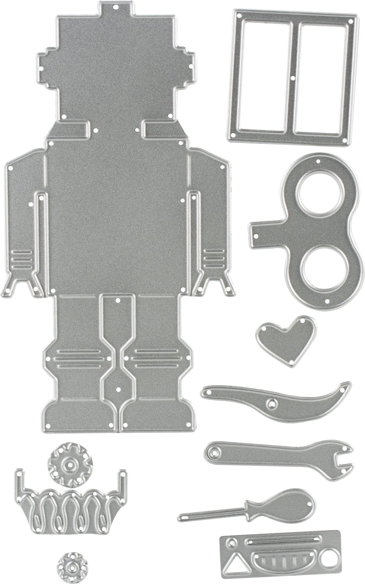 Sizzix Thinlits Dies By Georgie Evans - 50s Robot